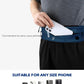 WATERFLY Running Belt Fanny Pack: Runner Marathon Jogging Waist Pack Sport Workout Exercise Fitness Phone Holder Belt for Men Women Jogger Slim Waistband Dark Blue