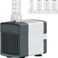 Pawfly 210 GPH Fountain Pump, 15 W Submersible Water Pump with 5.2 ft. High Lift and 4 Nozzles, Quiet Water Fountain Pump for Aquarium Fish Tank Waterfall Pond & Hydroponics