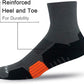 AKOENY Men's Performance Athletic Cushioned Quarter Ankle Socks (6 Pairs)
