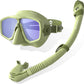 WATERTIME Snorkeling Gear for Adults, Dry Top Snorkel Set with Anti-Fog Panoramic Diving Mask & Waterproof Design, Adult Snorkel Mask for Snorkeling and Scuba Diving