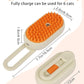 6 in 1 Cat Steam Brush for Shedding, Portable Anti-Static Grooming Comb for Cats & Dogs, Steam Misting Water Brush, Self-Cleaning Pet Hair Remover, Indoor Cat Spray Brushes for Cats & Dogs