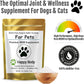 Pure MSM Joint Supplement for Dogs, Cats, & Horses – 100% Additive-Free – High Performance, Supports Pets Wellness, Healthy Joints, Mobility, Aches, & Fatigue – HAPPY BODY - 7oz
