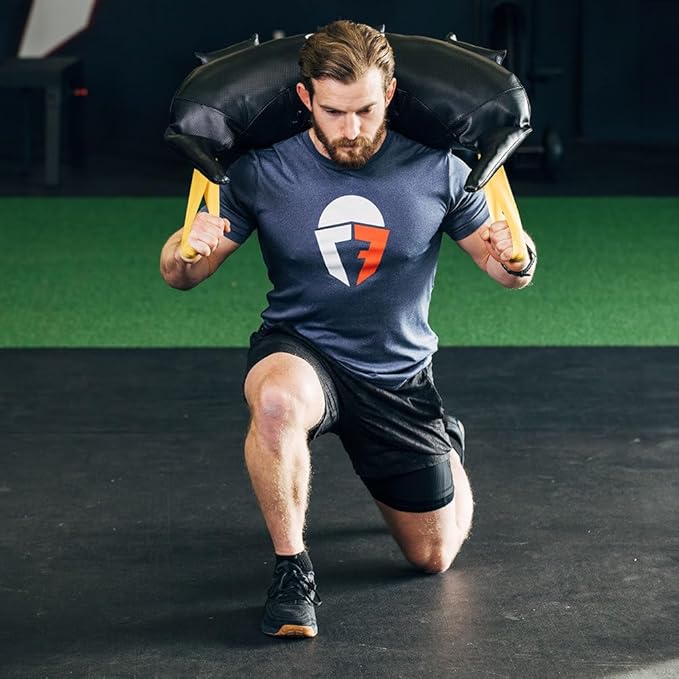 Titan Fitness 20 LB Functional Training Swing Bag, PU Material Bulgarian Power Sand Bag, Multiple Grips for Squats, Lunges, Throws, and More