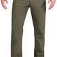 Outdoor Ventures Men's Lite Waterproof Windproof Fleece Lined Warm Hiking Ski Snow Pants Expandable-Waist