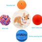 Puppy Balls - Pack with Different Functions & Teething Toys for Small Dogs, Squeaky Dog Balls, Rubber Chew Toys for Enrichment