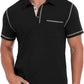 Sailwind Men's Short Sleeve Polo Shirts Casual Summer Classic Collared Golf Shirt with Pocket