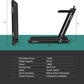 GYMAX Walking Pad, 2.25HP Dual Display Foldable Treadmill for Home with Remote/Smart App Control, Portable Compact Treadmill for Office Under Desk, Folding Running Machine for Small Spaces