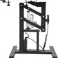 Electric Hydraulic Lift Pet Dog Grooming Table, 24Inch 360° Rotating Grooming Desktop for Small Dogs, with Overhead Arm, Wireless Remote, Tool Organizer, Black