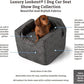 Snoozer Luxury Lookout Pet Car Seat, Medium Luxury I, Navy Mutt