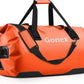 Gonex 40L 60L 80L Extra Large Waterproof Duffle Travel Dry Duffel Bag Heavy Duty Bag with Durable Straps & Handles for Kayaking Paddleboarding Boating Rafting Fishing