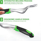 Kynup Garden Tools, Pitchforks, Garden Tools, Weeder Aluminum with Soft Rubberized Non-Slip Handle, Durable Garden Hand Tools Garden Gifts for Men Women