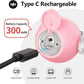 Interactive Cat Toys, Automatic Moving Cat Toys for Bored Indoor Adult Cats, Fast Rolling, Chirping & Motion-Activated Kitty Toys, Fun Gift for Cats with Speedy Tail 2.0, USB Rechargeable,Pink