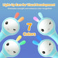 alilo Smarty Bunny Baby Rattle Musical Light Up Toys, Infants Newborns Baby Toys 0-3-6-12-18-24 Months,1 Year Old Boy Girl Gifts, 4 Music Modes and Color Recognition Function with 9 Color Card