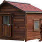 Extra Large Dog House Outdoor Made of Solid Pine Wood, Warm Doghouse, Dog House with Elevated Floor for Large Dogs, (Wood, 6XL)