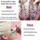 Go Ho Rose Purple Face Body Glitter Gel,Mardi Gras Purple Face Paint Makeup,Holographic Chunky Sequins Glitters for Eye Lip Hair Nails,Festival Rave Accessories,52g