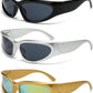 SOAR&EAGLE Y2K 3Pack Polarized sunglasses Wrap Around Men's Women's sunglasses Fashion Sport Shades Sun Glasses