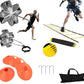 Speed Agility Training Kit-12 Rung 20Ft Agility Ladder, 5 Round Training Cones,Resistance Parachute, 4 metal Stakes & Carrying bag, football ladders for Faster Footwork and Better Movement Skills