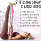 TECEUM Stretching Strap for Yoga & Physical Therapy – 10 Loops – Non-Elastic Leg Stretch Straps for Stretching, Exercising, Pilates, Post-Injury Rehabilitation for All Levels – Men & Women
