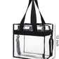 FlowFly Insulated Lunch Cooler Bag - Tote Bag Organizer for Women/Men, Clear#Black