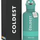 Coldest Insulated Water Bottle with Straw Lid - Stainless Steel Metal Insulated Bottle for Men & Women (Terraform Green, 64 oz)