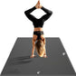8FT x 4FT Extra Large Exercise Mat - PVC Floor Workout Mat with Carry Bag, Cleaning Cloth - Non slip Thick Workout Mats for Home Gym Flooring, Fitness Training Mat for Weights Pilates Cardio