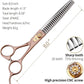 Fenice Peak Thinning Shears for Dogs and Cats Rose Gold Pet Grooming Scissors Chunkers Shears 440C Stainless Steel Professional Dog Trimming Scissors 8''