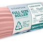 Oceanfoam Tidal Roller - Blush - Muscle Massage Foam Roller for Back Pain & Stretching - Firm and Ergonomic Wide Wave Textured - Yoga, Athletics, & Wellness - Full Size, 20" x 5"