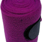 Horse Polo Leg Wraps Soft Fleece Wraps Equestrian Leg Bandage 4-Pack (Purple, Cob(8.2ft))