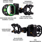 LWANO 5 Pin Bow Sight with Rheostat Light and Reversible Mount Design