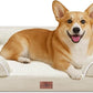 Comfort Expression Medium Dog Beds Waterproof Orthopedic Foam Dog Sofa Beds for Medium Large Dogs Comfy Pet Bed with Washable Removable Cover & Non-Slip Bottom(Medium,Beige)