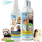 Small Critter Shampoo Bundle - 8oz Fragrance Free & 8oz No Rinse Shampoo for Ferrets, Guinea Pigs, Hedgehogs, Sugar Gliders, Rabbits & Hamsters - Small Animal Complete Bathing Set