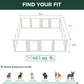FXW AuraSpace Acrylic Indoor Unleashed Dog Playpen for Puppies and Small Dogs, 24 Inch, 16 Panels, White