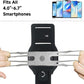 Wristband Phone Holder for Running, 360°Rotation & Detachable Sports Armband with Key Holder for iPhone 16/15/14/13/12/Pro/Pro Max/XS/XR/X/8/7/6/Plus, Fits 4.5-7 Inch Smartphones (Grey)