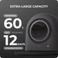 TYPro Self Cleaning Cat Litter Box Automatic Hands-Free Smart Robot self Cleaning Cat Litter Box for Multiple Cats with APP Control Safe with Litter Mat Waste Bags and Deodorizer Dark Grey