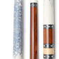 2-Piece Pool Cue Stick + Pool Cue Case with Carbon Extension