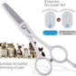 5 in Thinning Shears for Dogs Grooming Face for Small Dogs Eyes Face Paw Professional Small Cat Grooming Scissors(5" Blender,White)