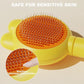Cat Brush for Short or Long Haired Cats Dogs Rabbits, Cute Dog Brush with Release Button for Massage and Removes Loose Fur