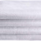 Creative Scents 100% Cotton Velour Fingertip Towels - 4 Pack 11 by 18 Inch – Decorative, Extra Absorbent and Soft Face Towel, Ideal for Bathroom and Powder Room (White)