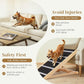 PawGiant Portable Dog Ramp for Bed, 39.4" L x 16.9" W Extra Wide Wooden Pet Ramp for Large Small Dogs, 5 Adjustable Heights from 14.5" to 26.3", Foldable Dog Ramp for Car Couch, Hold Up to 200LBS