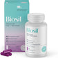 Biosil Advanced Hair + Nail Care - Growth Vitamins for Women - Strengthen & Thicken Strands - 30 Capsules - Patented ch-OSA - 15-Day Supply
