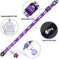 Personalized Breakaway Cat Collars Glow-in-The-Dark with ID Tag, Bell - Safety Quick - Release, Customizable for Female Male Kittens & Cats (Purple)