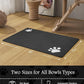 Pet Feeding Mat-Absorbent Dog Mat for Food and Water Bowl-No Stains Quick Dry Water Dispenser Mat-Dog Accessories Pet Supplies-Bowl for Messy Drinkers（Black,23"x34"