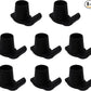 Magicorange Walker Glide Skis, 8 Pcs Universal Fit Walker ski Glides,Easy to Use Rubber Walker Glides,Walker Feet Replacement (Black)