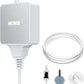 NICREW Nano Silent Aquarium Air Pump White, Aquarium Aerator with Accessories for Up to 10 Gallon Fish Tank, Super Quiet, 0.3 L/min, 1.5 Watts
