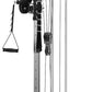 LAT Pulldown Machine, Multi-Functional Cable Machine with High and Low Pulley Station, Row Cable Machine Home Gym with Leg Support, Tricep Workout Equipment