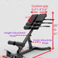 ComMax Hyperextension Roman Chair Back Extension Bench Foldable Workout Bench Machine for Home GYM Adjustable Waist Abdominal Back Trainer