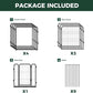 FXW Homeplus Unleashed Indoor Dog Playpen - Stress-Free and Safe Play, Heavy Duty 24 Inch 4 Acrylic Panels + 4 Wire Panels Dog Pen for Puppy and Small Dogs, Black│Patented