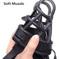 Basket Dog Muzzles-Soft Adjustable Breathable Mask Anti Biting Chewing Barking Training Dog Muzzle for Small Medium Large Dogs (Black, 2: Snout 6.7-10.2")