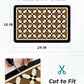 AMOAMI Coffee Mat Hide Stain Rubber Backed Absorbent Dish Drying Mat for Kitchen Counter - Fits Under Coffee Maker or Machine - 16X24