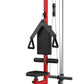 LAT Pulldown Machine, Multi-Functional Cable Machine with High and Low Pulley Station, Row Cable Machine Home Gym with Leg Support, Tricep Workout Equipment